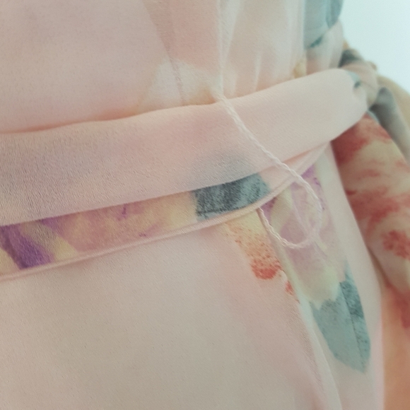 Suzy Shier Floral Sleeveless Midi Dress with Ruffles & Tie Belt - Picture 8 of 15